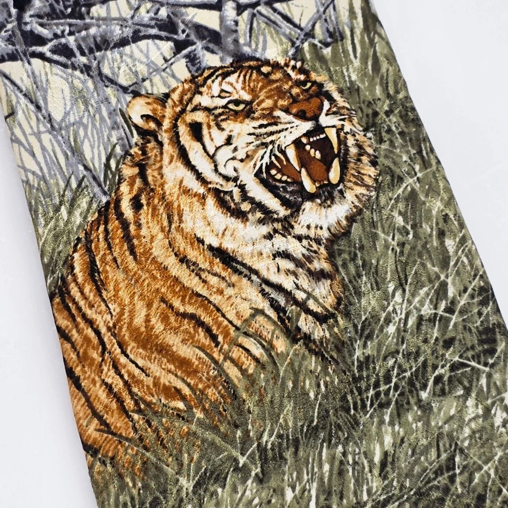 Endangered Species Tie Siberian Tiger Silk‎ 59.5